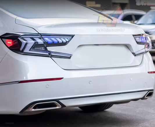 2018-2022 Honda Accord V10 Tron Clear White Tail Lights