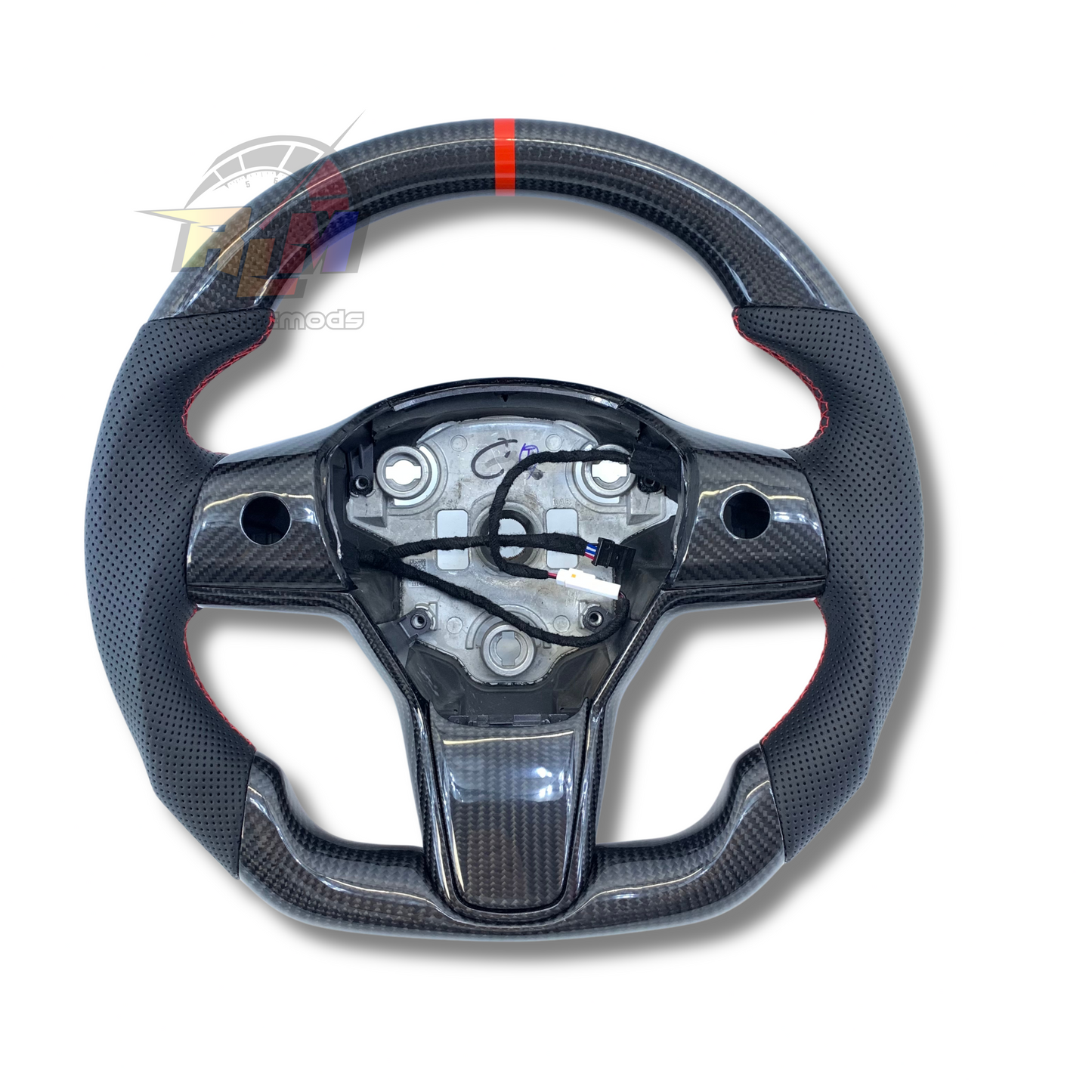 Tesla Model 3/Y & Model S/X Carbon Fiber Steering Wheel (Custom Orders)