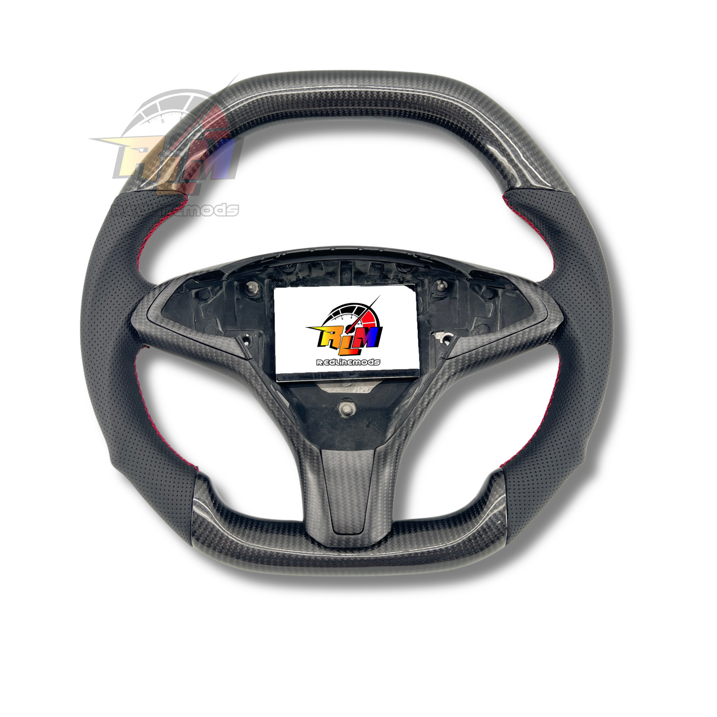 Tesla Model 3/Y & Model S/X Carbon Fiber Steering Wheel (Custom Orders)