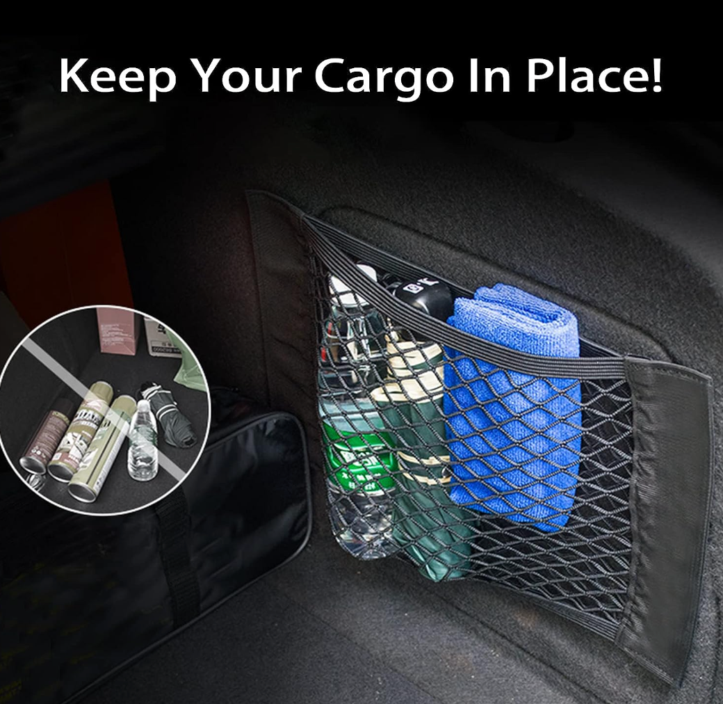 Trunk Organizer Storage Cargo Mesh Net (Pack of 2)