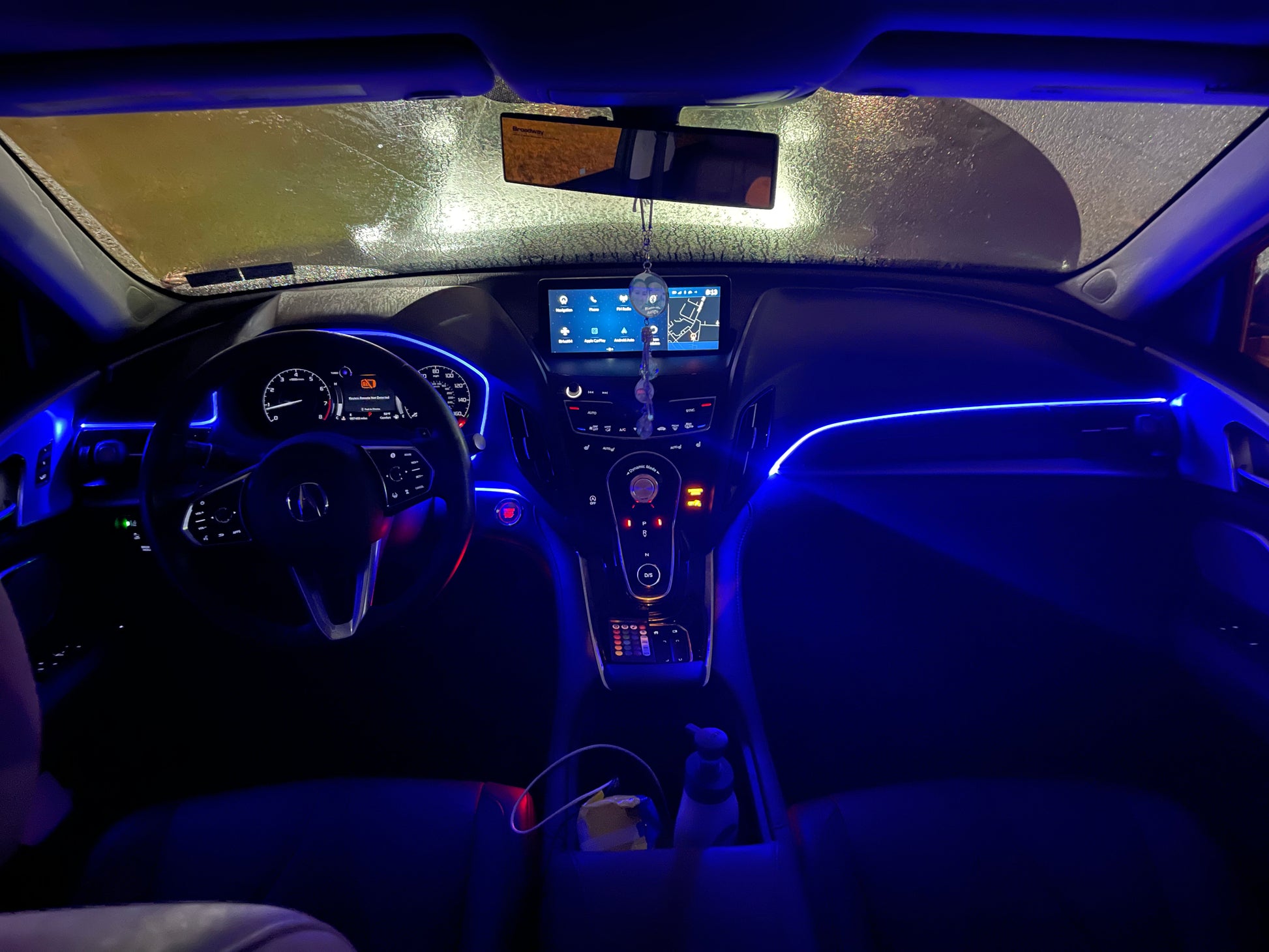 Lipctine 4 PCS USB LED Car Interior Atmosphere Lamp, Night Light Mini Led  Decoration Light, Ambient Lighting Kit, Charging for All Cars, Interior Led